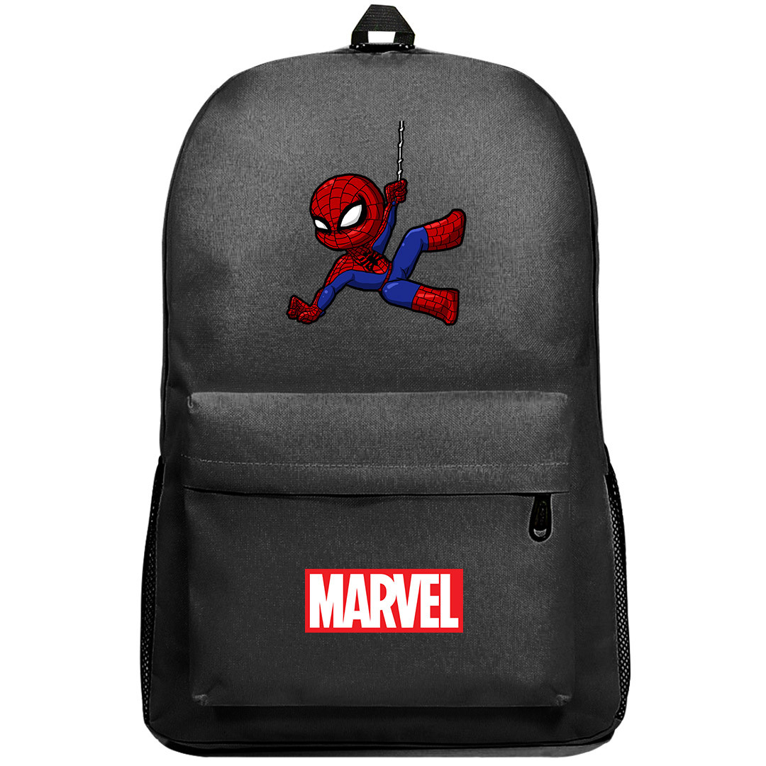 Spider Man Backpack SuperPack - Baby Spider Man Swinging Chibi Art