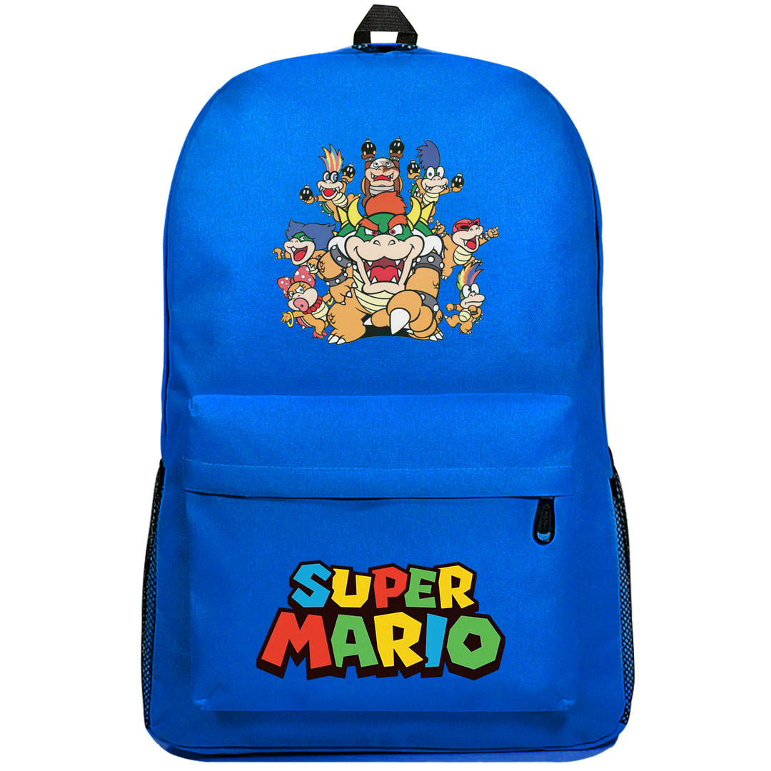 Super Mario Koopalings Backpack SuperPack - Koopalings And Bowser Classic Art