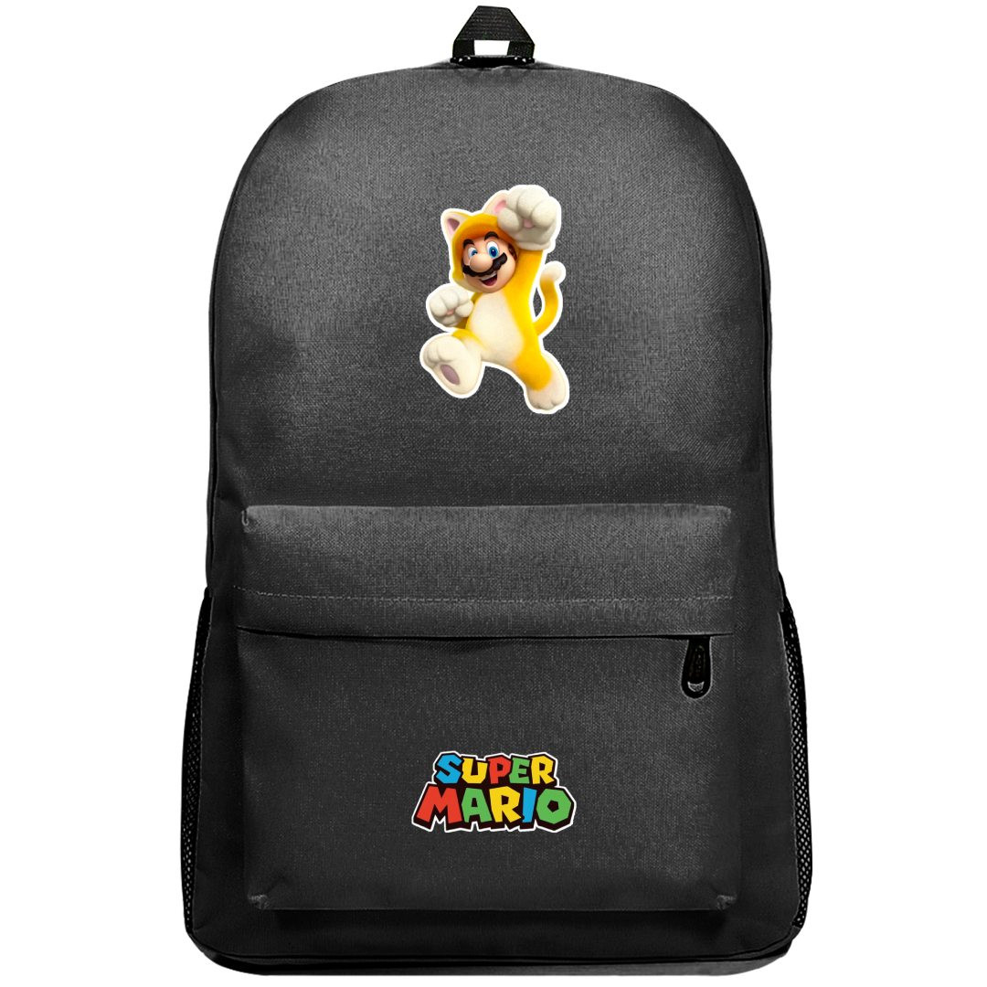 Super Mario Backpack SuperPack - Cat Mario Sticker Art