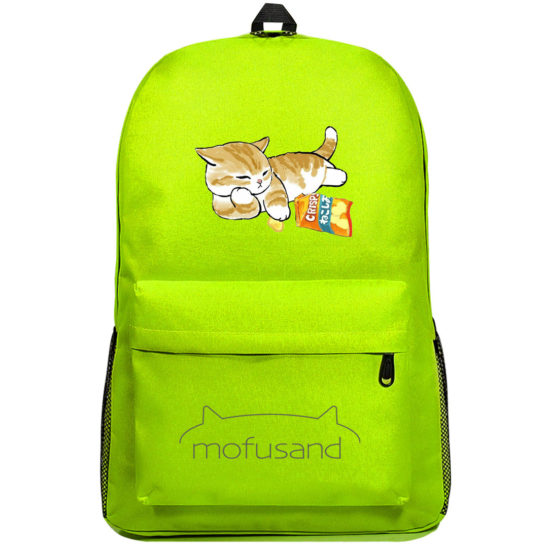 Mofusand Backpack SuperPack - Mofusand Eating Chips