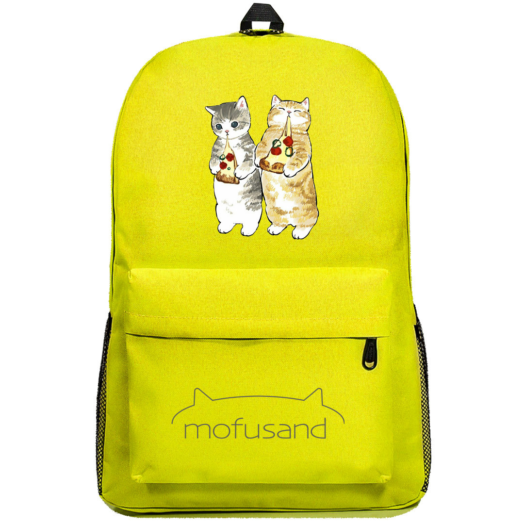 Mofusand Backpack SuperPack - Mofusand Eating Pizza