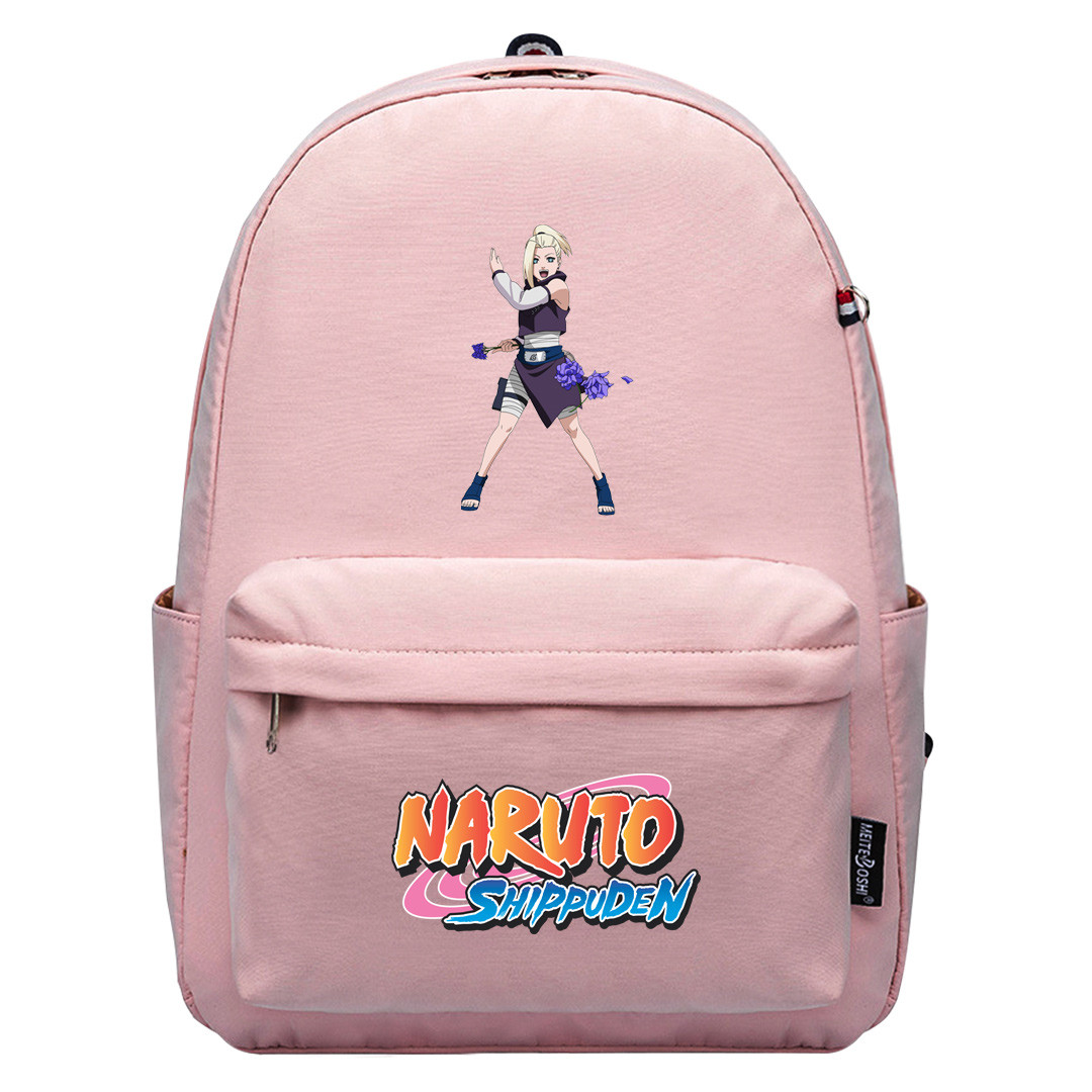 Naruto Shippuden Ino Yamanaka Backpack SuperPack - Ino Yamanaka Throwing Explosive Flowers