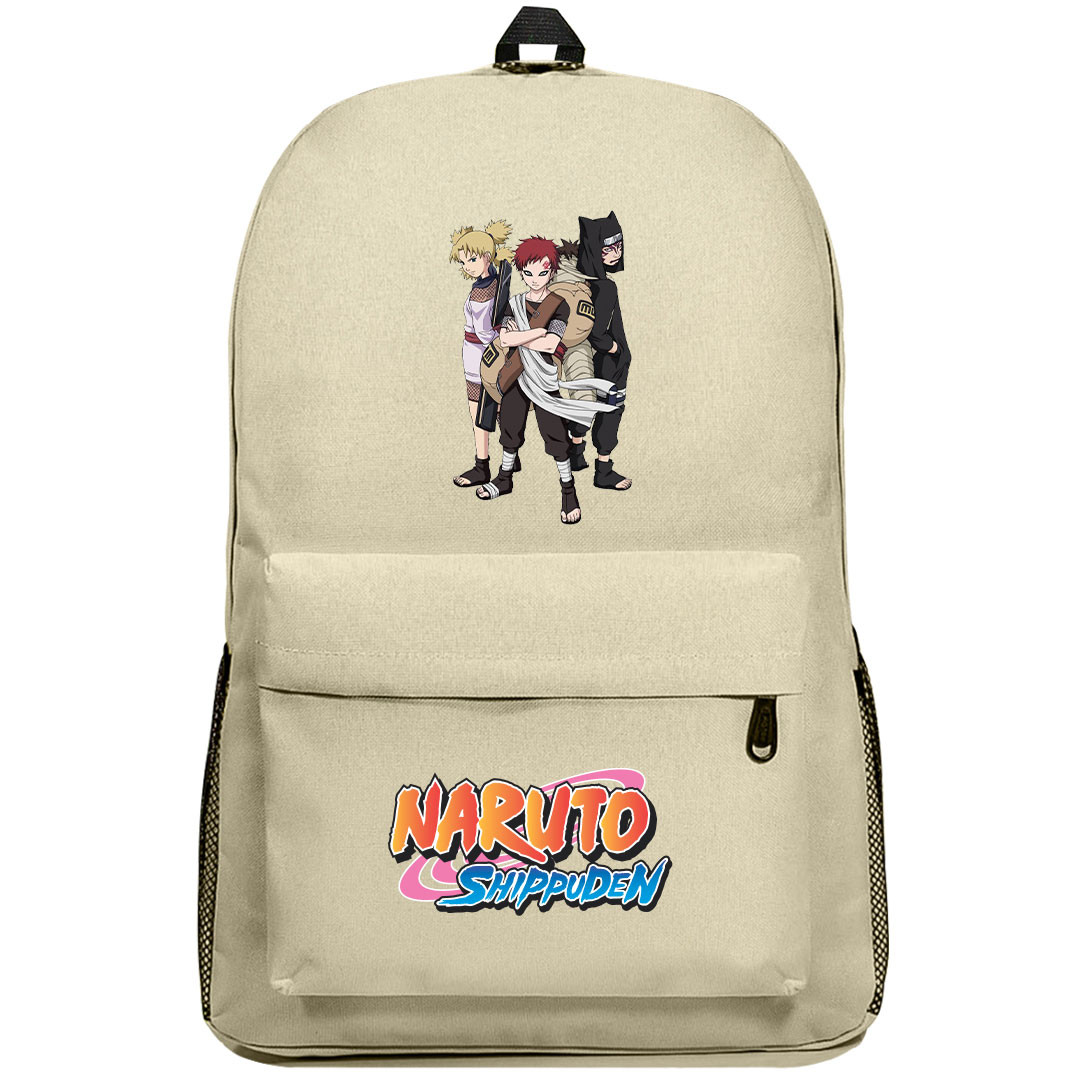 Naruto Shippuden Backpack SuperPack - Gaara Kankuro Temari Sand Siblings Ensemble