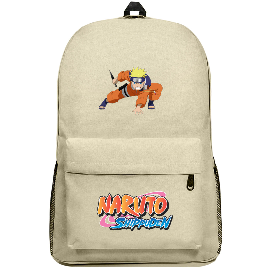 Naruto Shippuden Naruto Uzumaki Backpack SuperPack - Naruto Uzumaki Holding Kunai