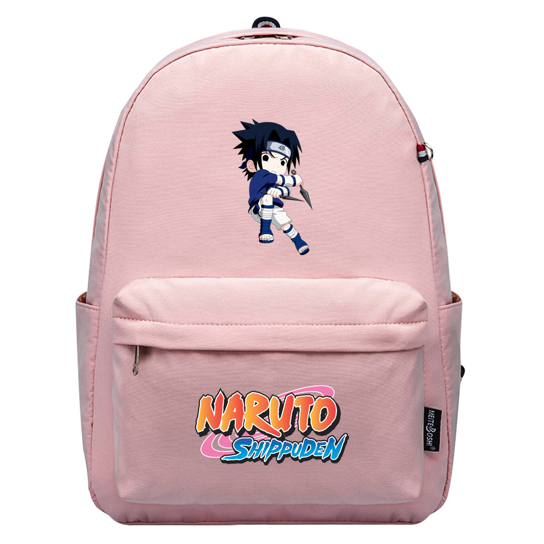 Naruto Shippuden Sasuke Uchiha Backpack SuperPack - Sasuke Uchiha Kunai Attack Chibi Art