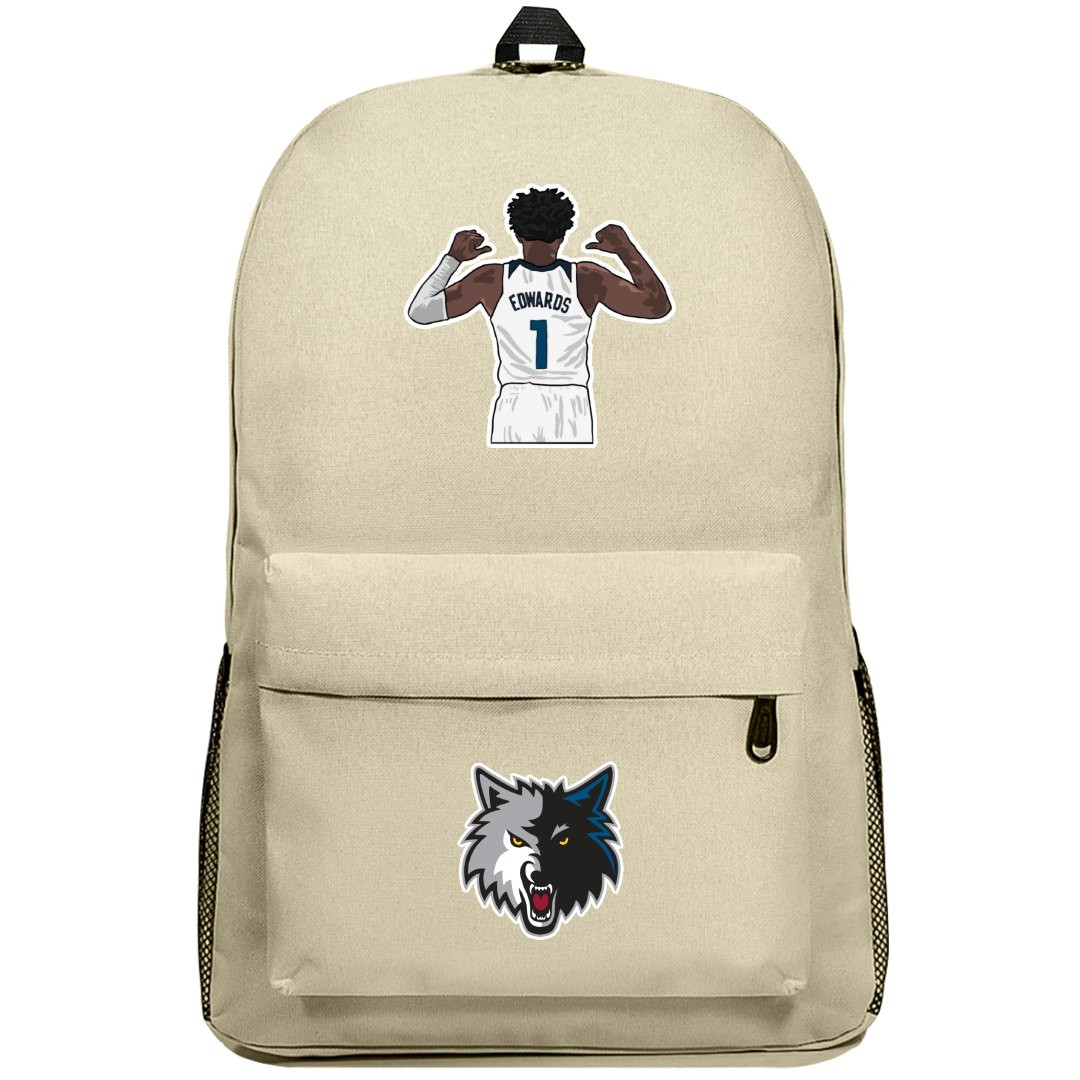 NBA Anthony Edwards Backpack SuperPack - Anthony Edwards Back Sticker Art