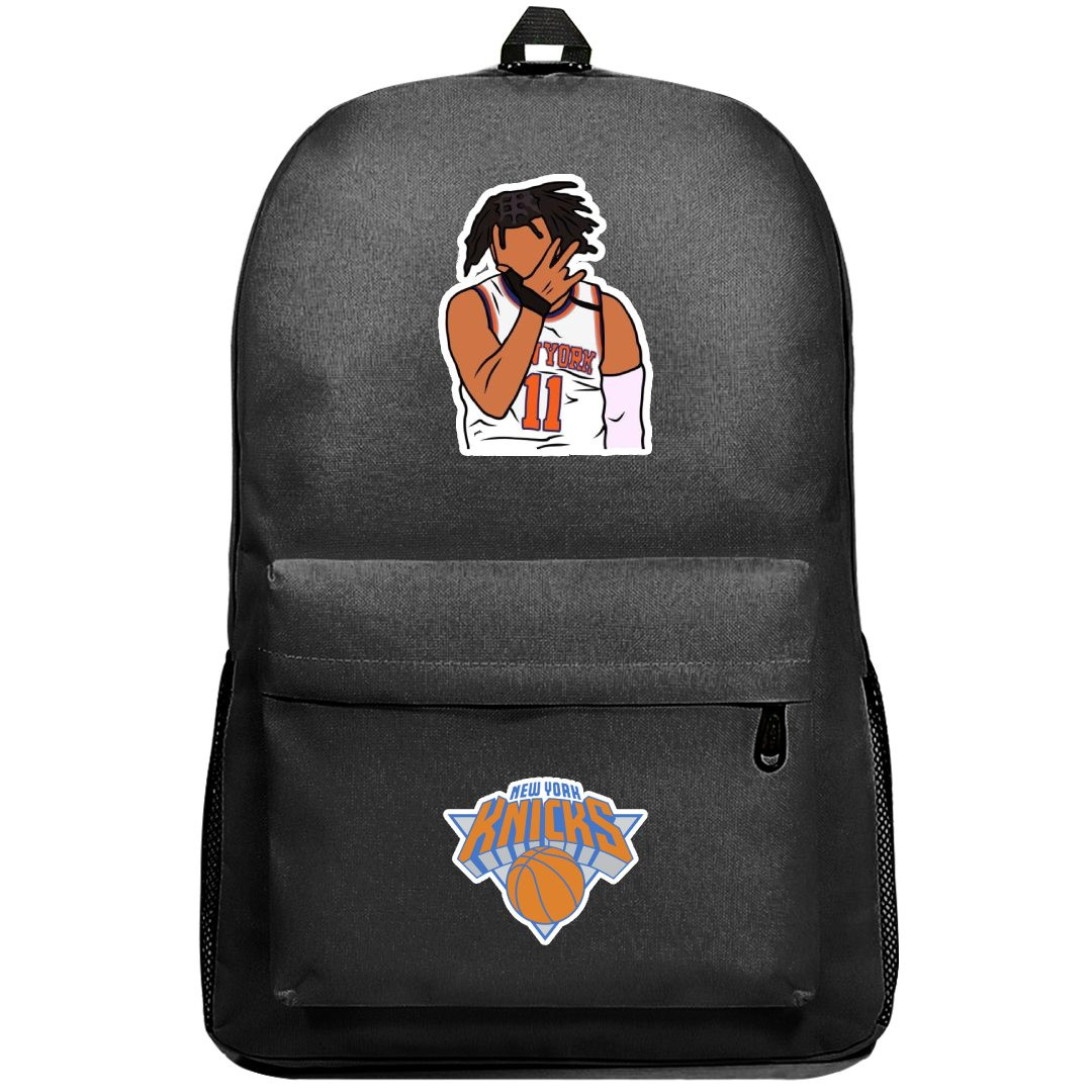NBA Jalen Brunson Backpack SuperPack - Jalen Brunson Celebration Minimalist Art Sticker