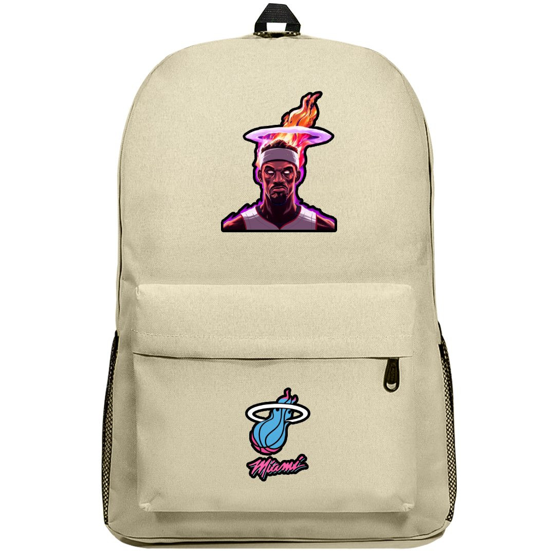 NBA Jimmy Bulter Backpack SuperPack - Jimmy Bulter On Fire Sticker Art