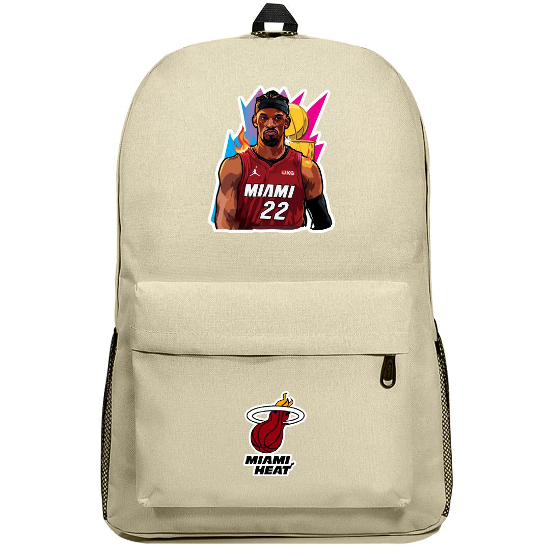 NBA Jimmy Bulter Backpack SuperPack - Jimmy Bulter Vector Illustration Sticker Art