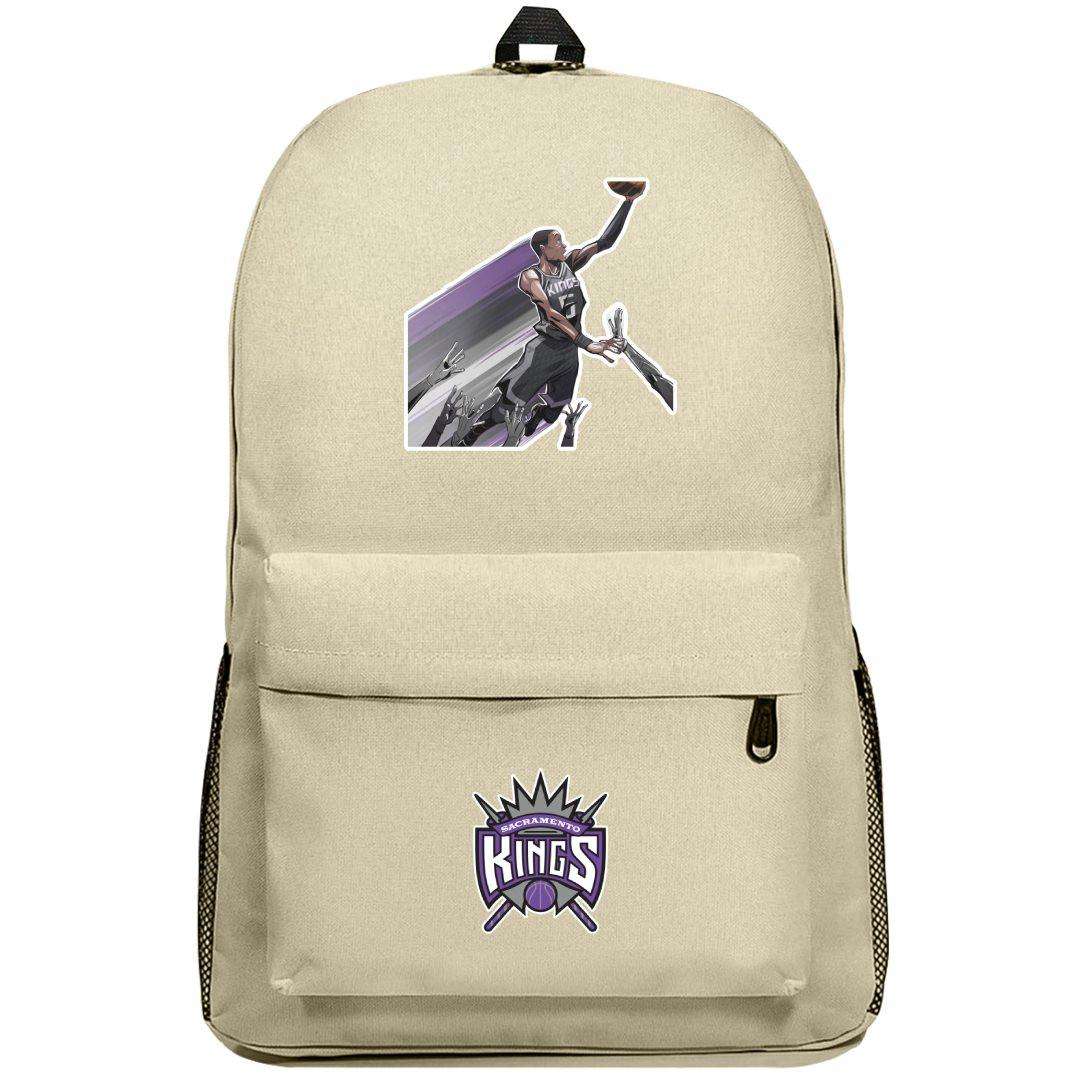 NBA De Aaron Fox Backpack SuperPack - De Aaron Fox Blocked Shot Sticker Art