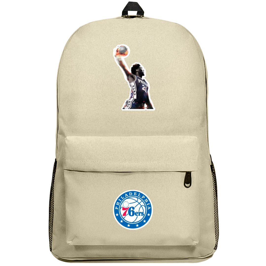 NBA Joel Embiid Backpack SuperPack - Joel Embiid Dunking Sticker Art