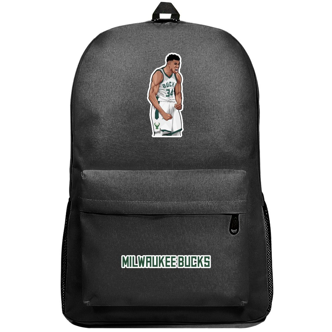 NBA Giannis Antetokounmpo Backpack SuperPack - Giannis Antetokounmpo Shouting Sticker Art