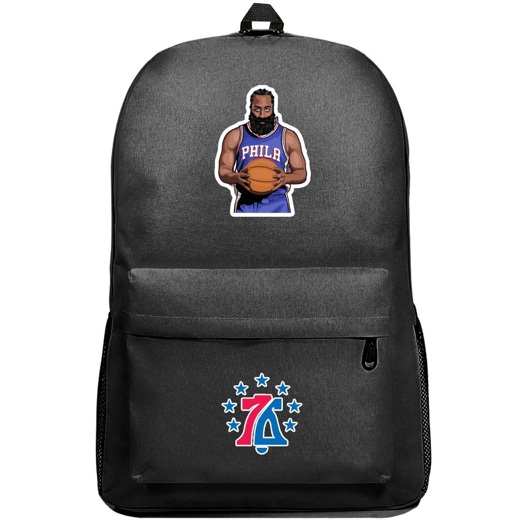 NBA James Harden Backpack SuperPack - James Harden Holding Ball Sticker Art