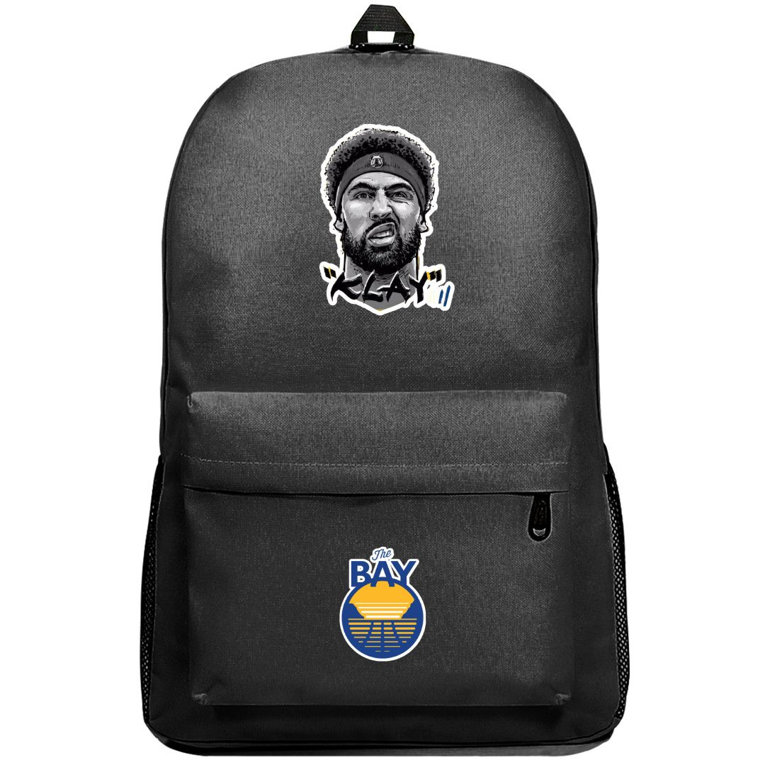 NBA Klay Thompson Backpack SuperPack - Klay Thompson Grayscale Sticker Art