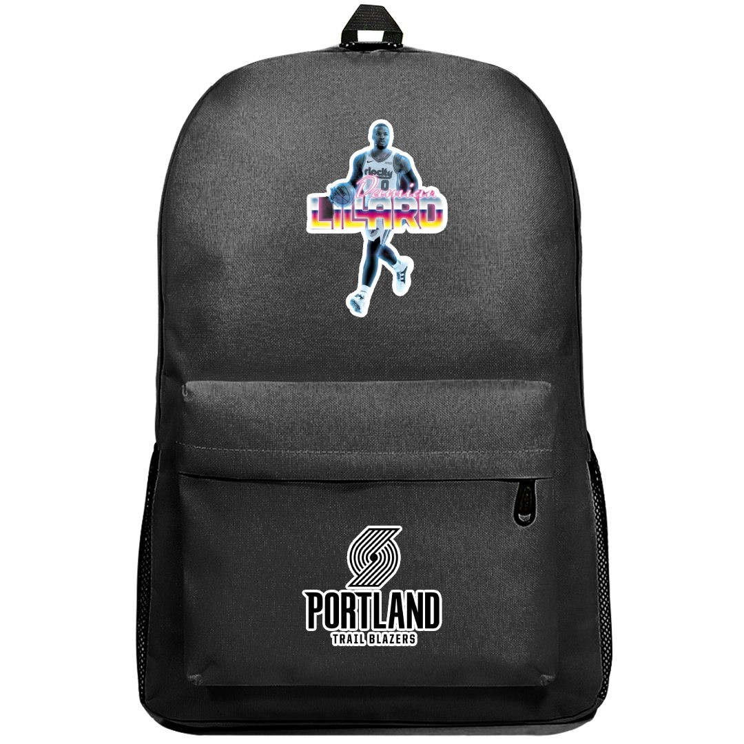 NBA Damian Lillard Backpack SuperPack - Damian Lillard Dribbling Sticker Art