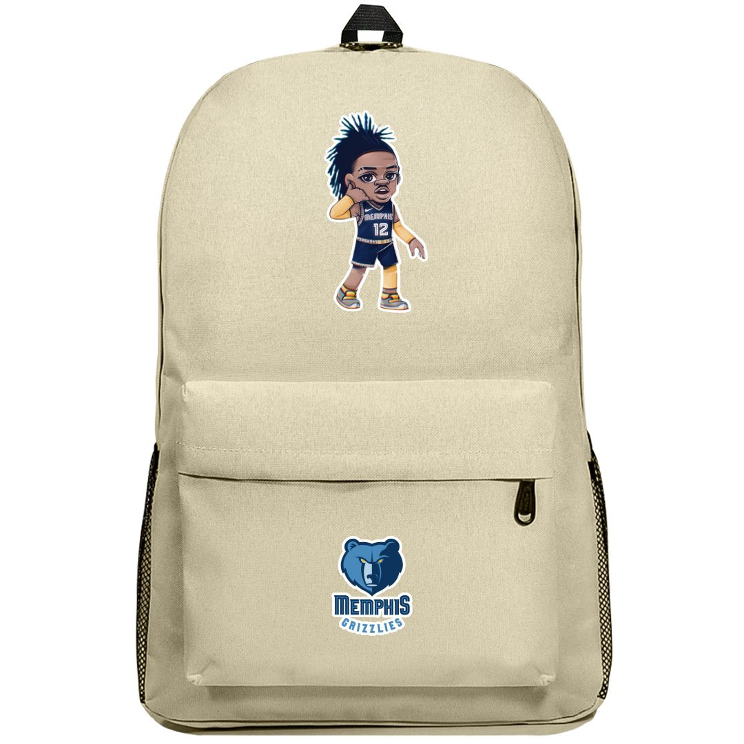 NBA Ja Morant Backpack SuperPack - Ja Morant Chibi Cartoon Sticker Art