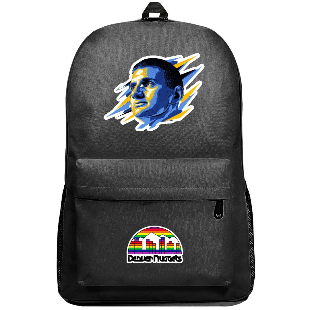 NBA Nikola Jokic Backpack SuperPack - Nikola Jokic Head Vector Illustration Sticker Art