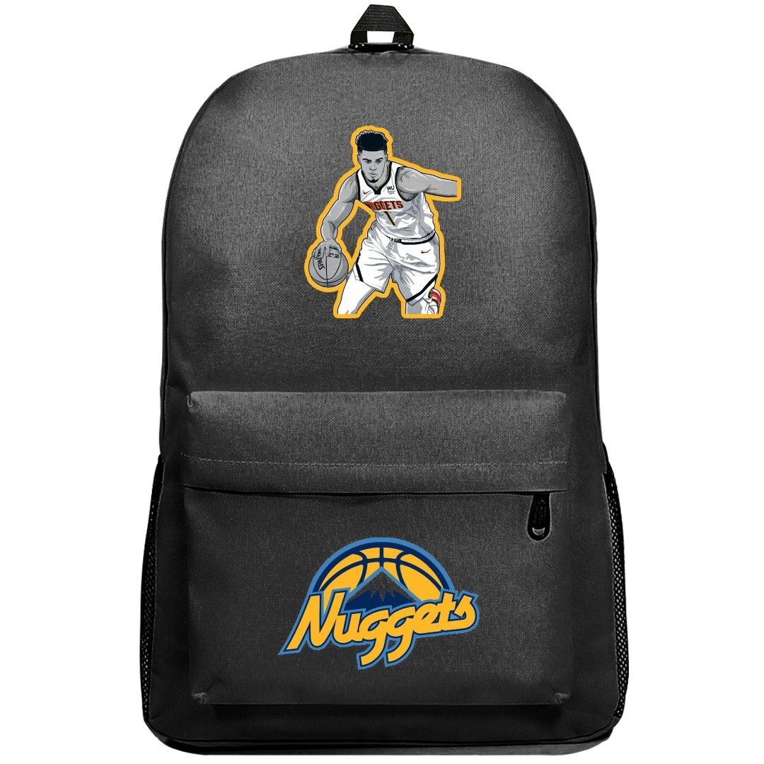 NBA Michael Poter Jr Backpack SuperPack - Michael Poter Jr Dribbling Vector Illustration Sticker Art