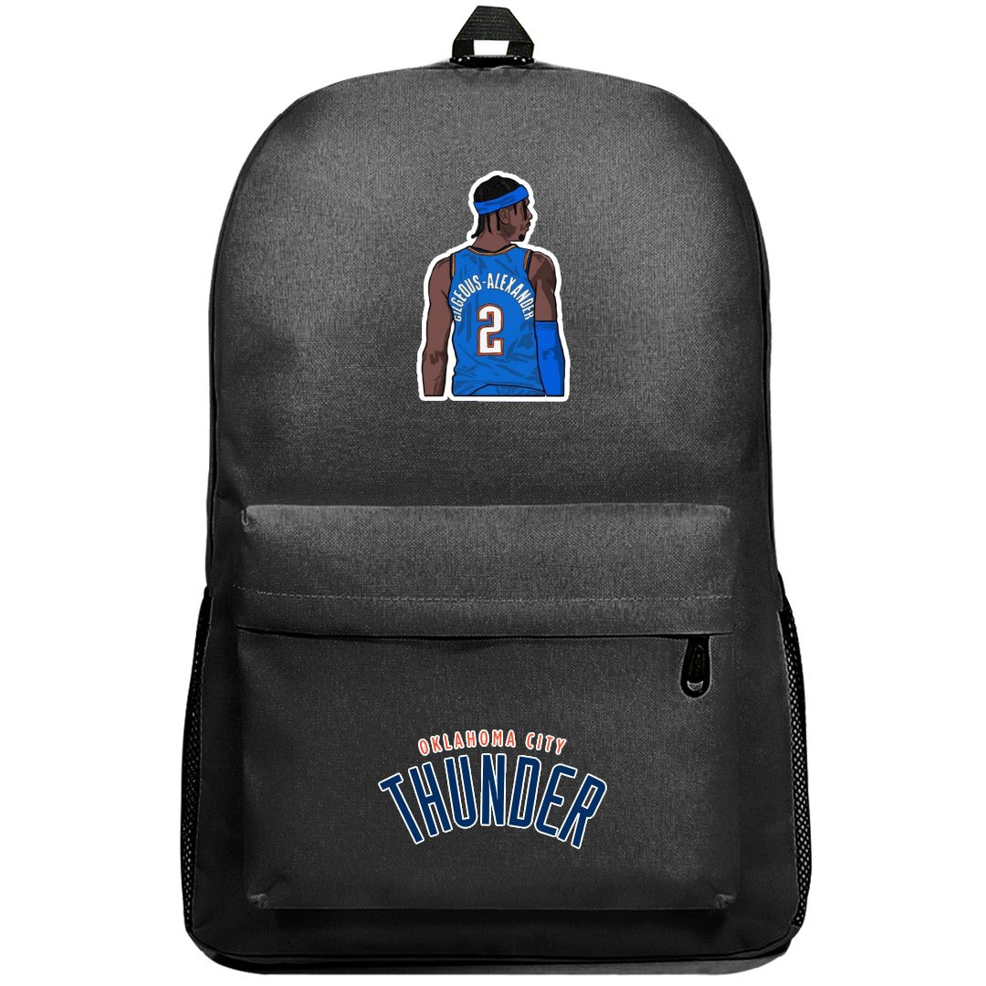 NBA Shai Gilgeous-Alexander Backpack SuperPack - Shai Gilgeous-Alexander Back Sticker Art