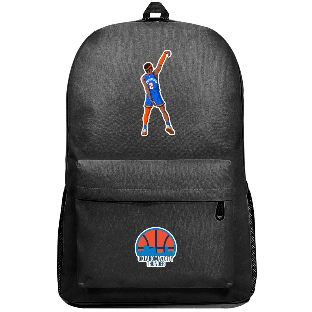 NBA Shai Gilgeous-Alexander Backpack SuperPack - Shai Gilgeous-Alexander Dunking Posture Sticker Art