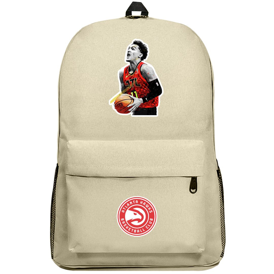 NBA Trae Young Backpack SuperPack - Trae Young Vector Illustration Sticker Art