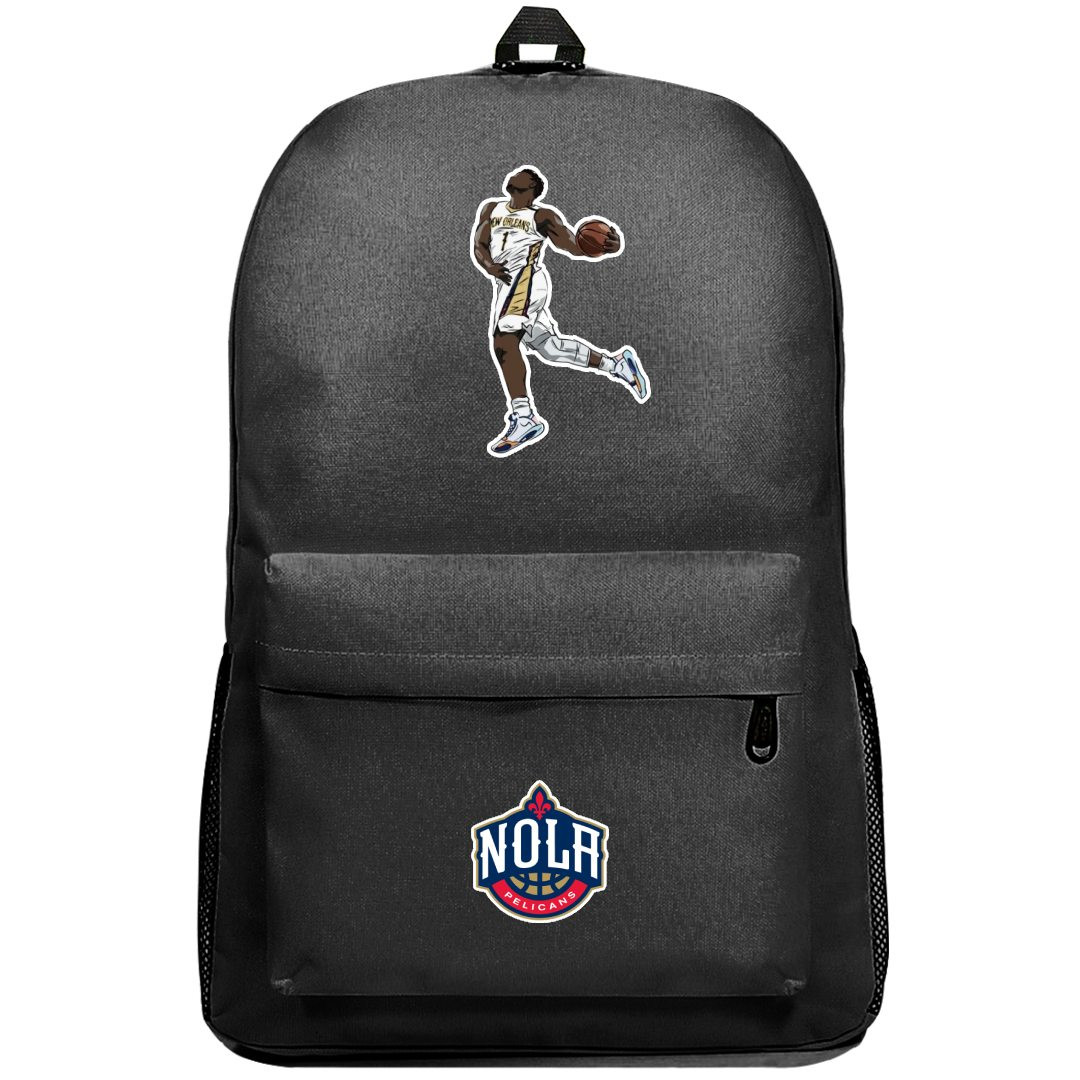 NBA Zion Williamson Backpack SuperPack - Zion Williamson Dunking Sticker Art