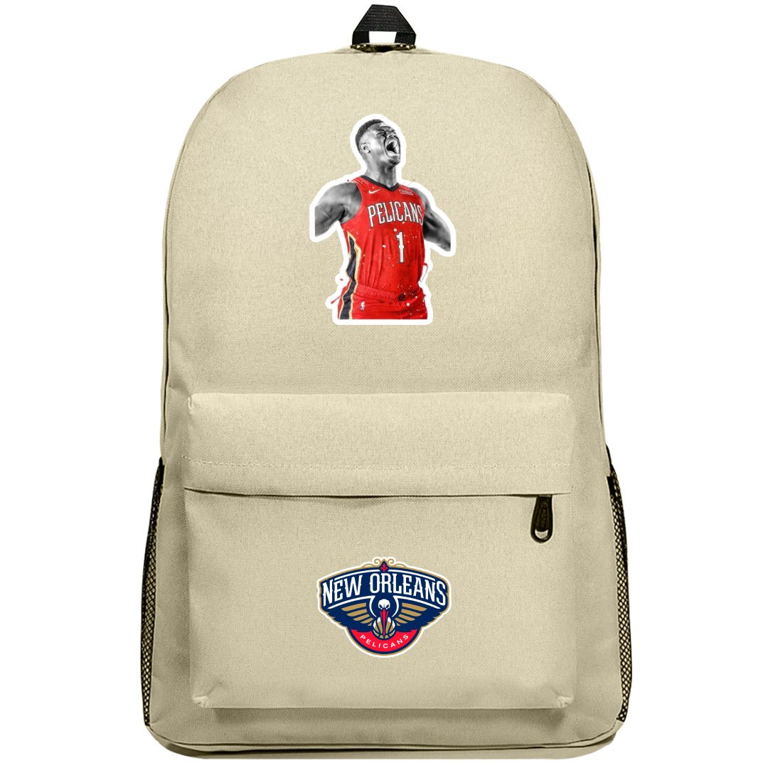 NBA Zion Williamson Backpack SuperPack - Zion Williamson Shouting Sticker Art