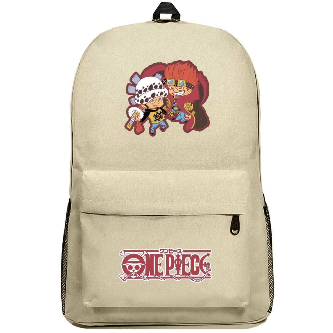 One Piece Backpack SuperPack - Once Piece Law And Kid Chibi Art