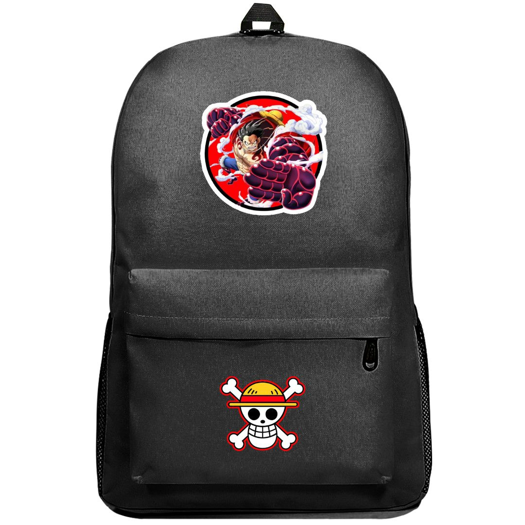 One Piece Luffy Backpack SuperPack - Luffy Gear 4 Round Sticker