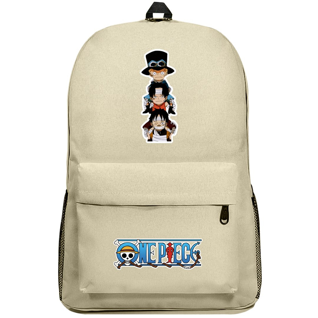 One Piece Backpack SuperPack - One Piece Luffy Ace And Sabo Portrait Sticker