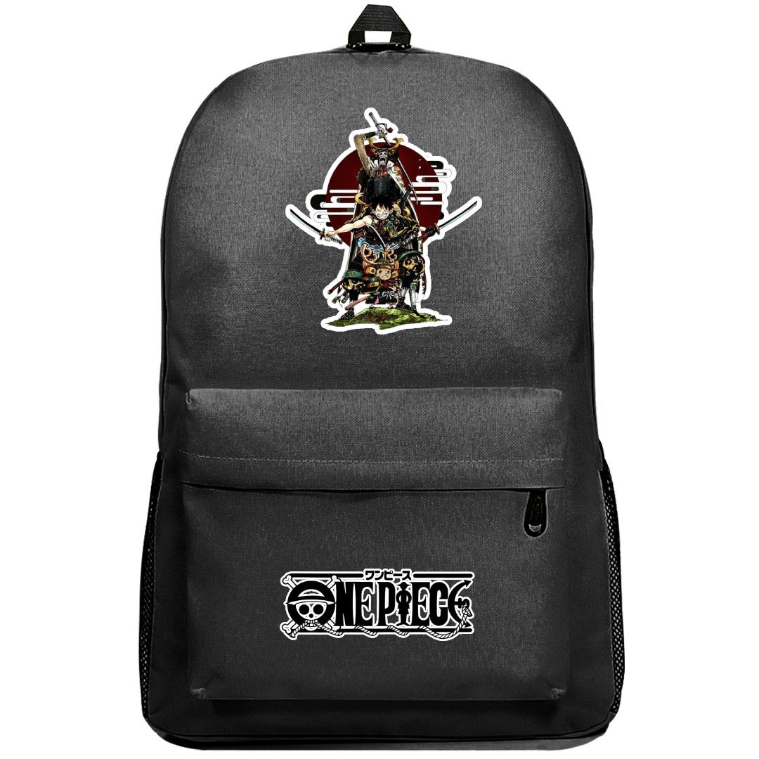 One Piece Backpack SuperPack - One Piece Luffy Brooks Chopper The Trio of Wano Sticker