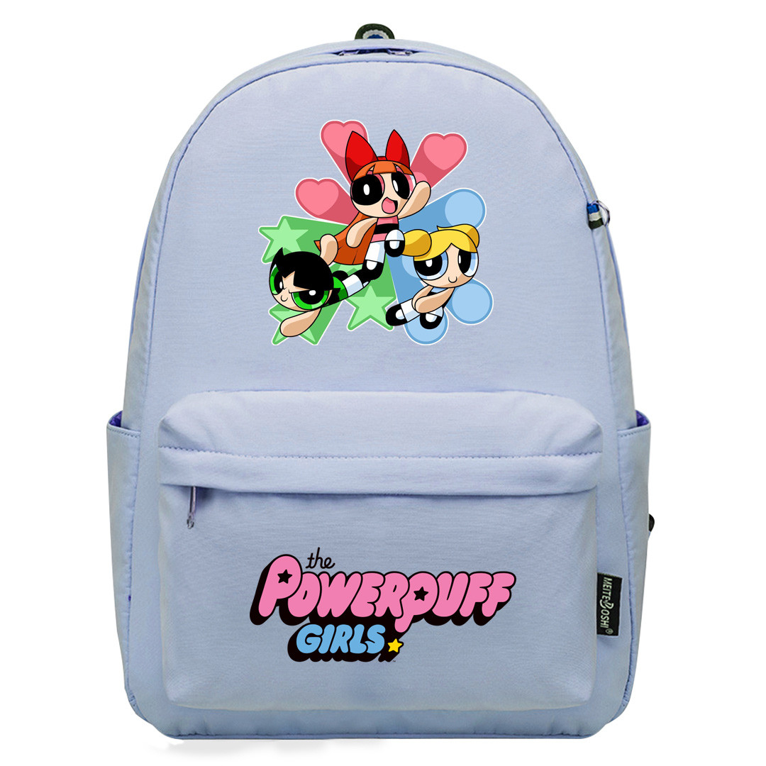 Powerpuff Girls Group Backpack SuperPack - Character Shape Powers Art Stars Hearts Circles