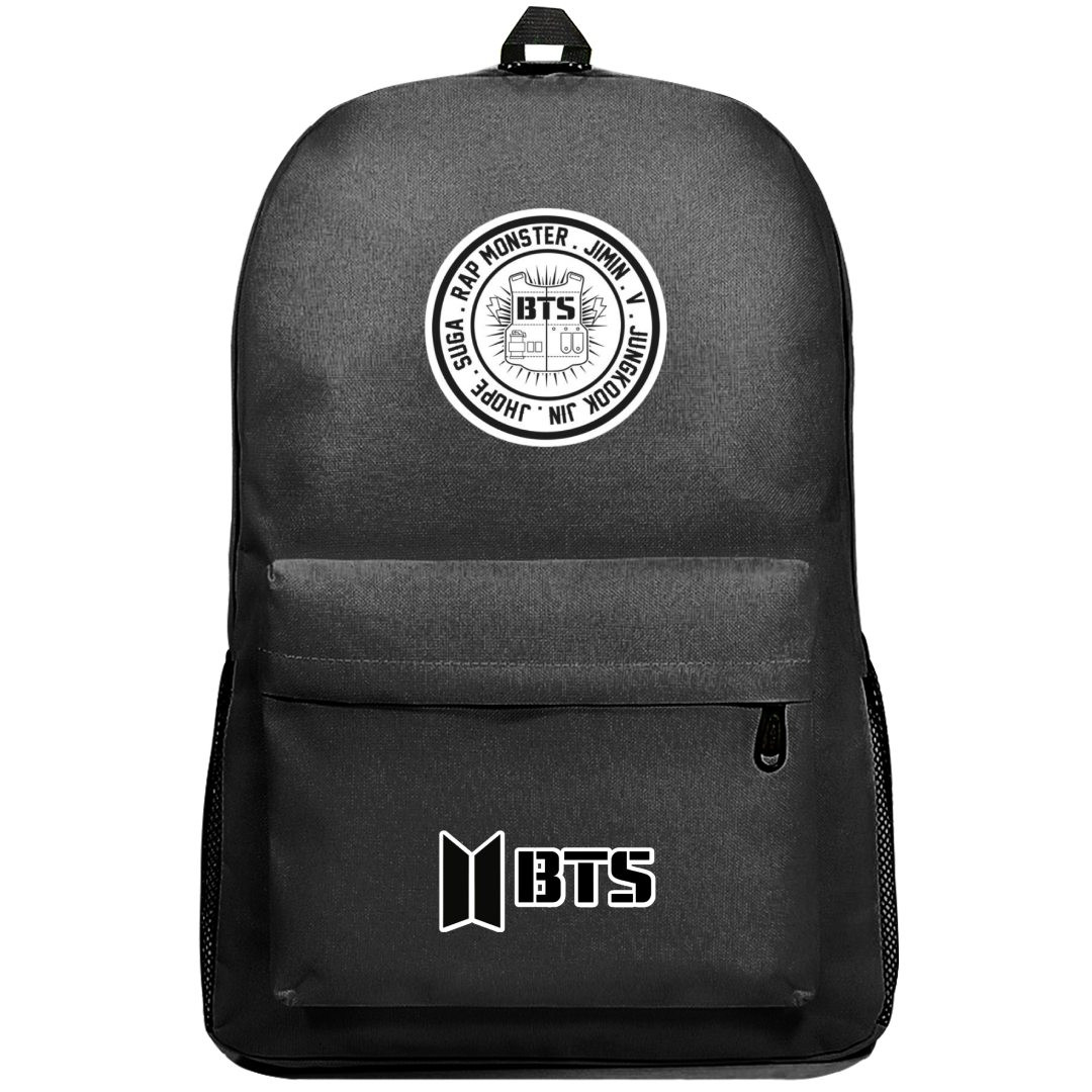 BTS Backpack SuperPack - BTS Round Sticker Art