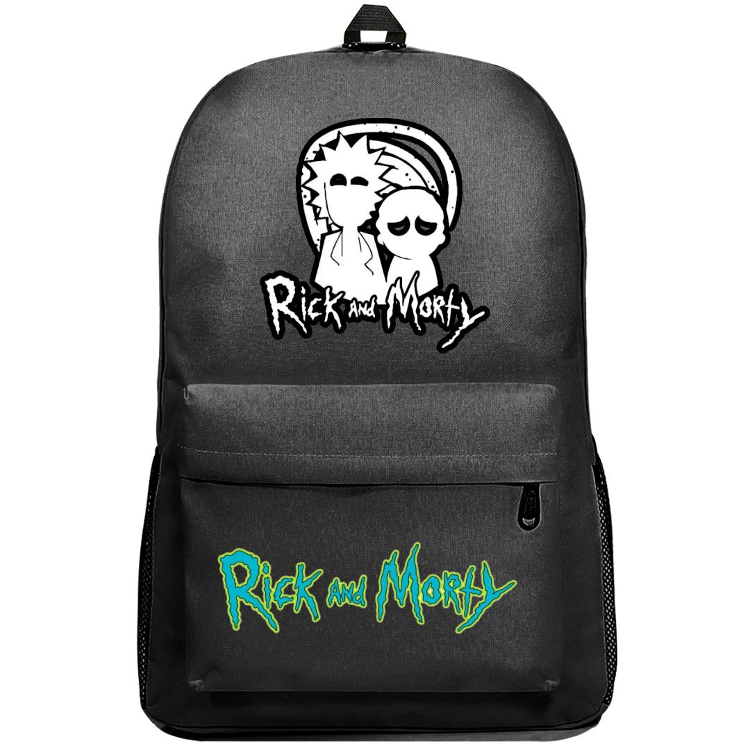 Rick And Morty Backpack SuperPack - Rick And Morty Black And White Art