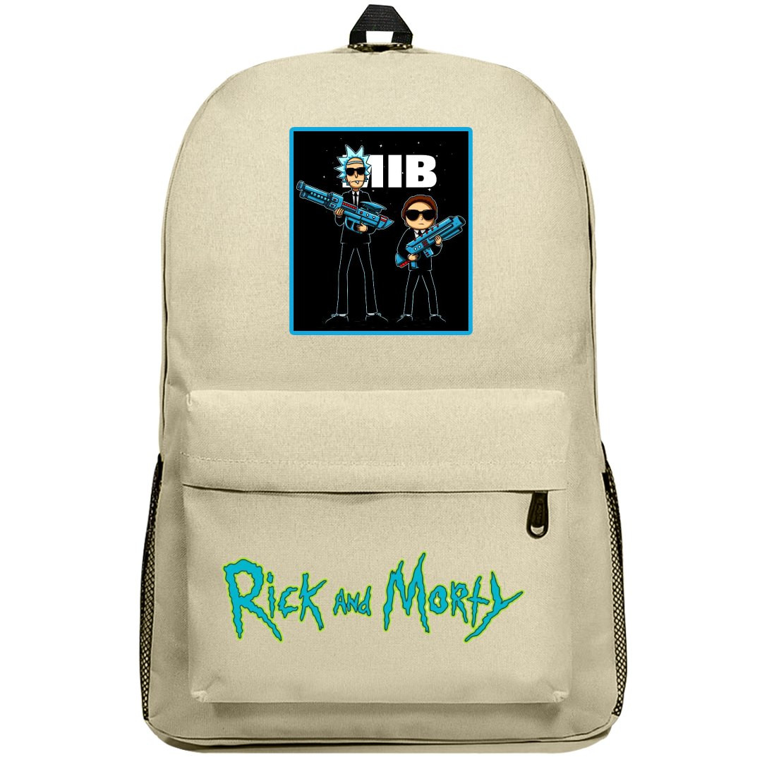 Rick And Morty Backpack SuperPack - Rick And Morty Men In Black Art