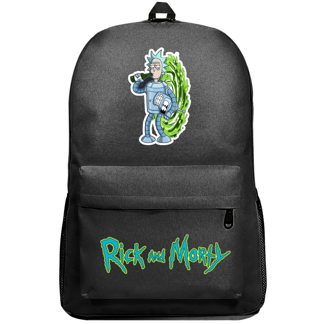 Rick And Morty Rick Backpack SuperPack - Rick Drinking