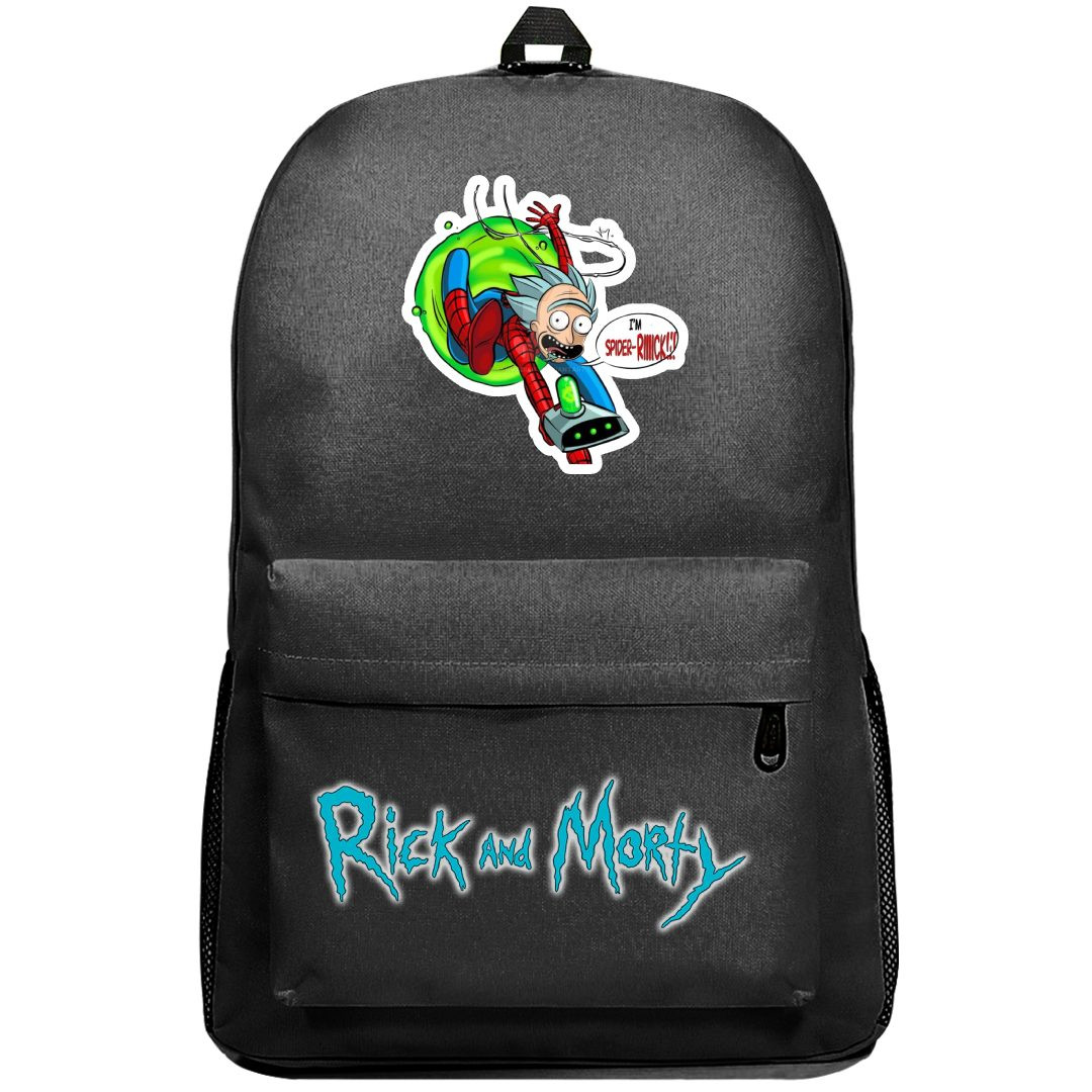 Rick And Morty Rick Backpack SuperPack - Rick Wearing Spiderman Costume Super-Rick