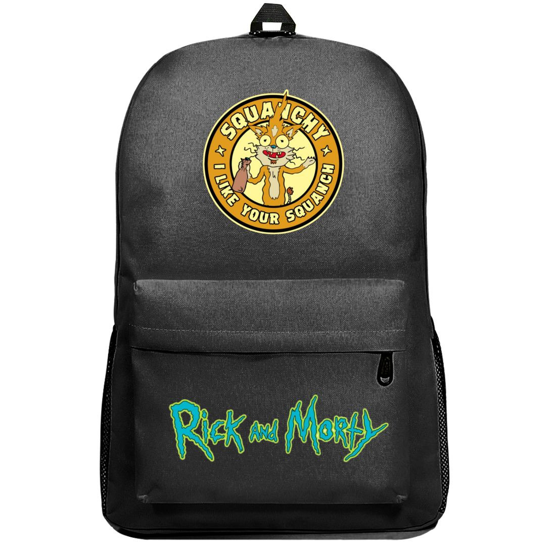Rick And Morty Squanchy Backpack SuperPack - Squanchy Logo
