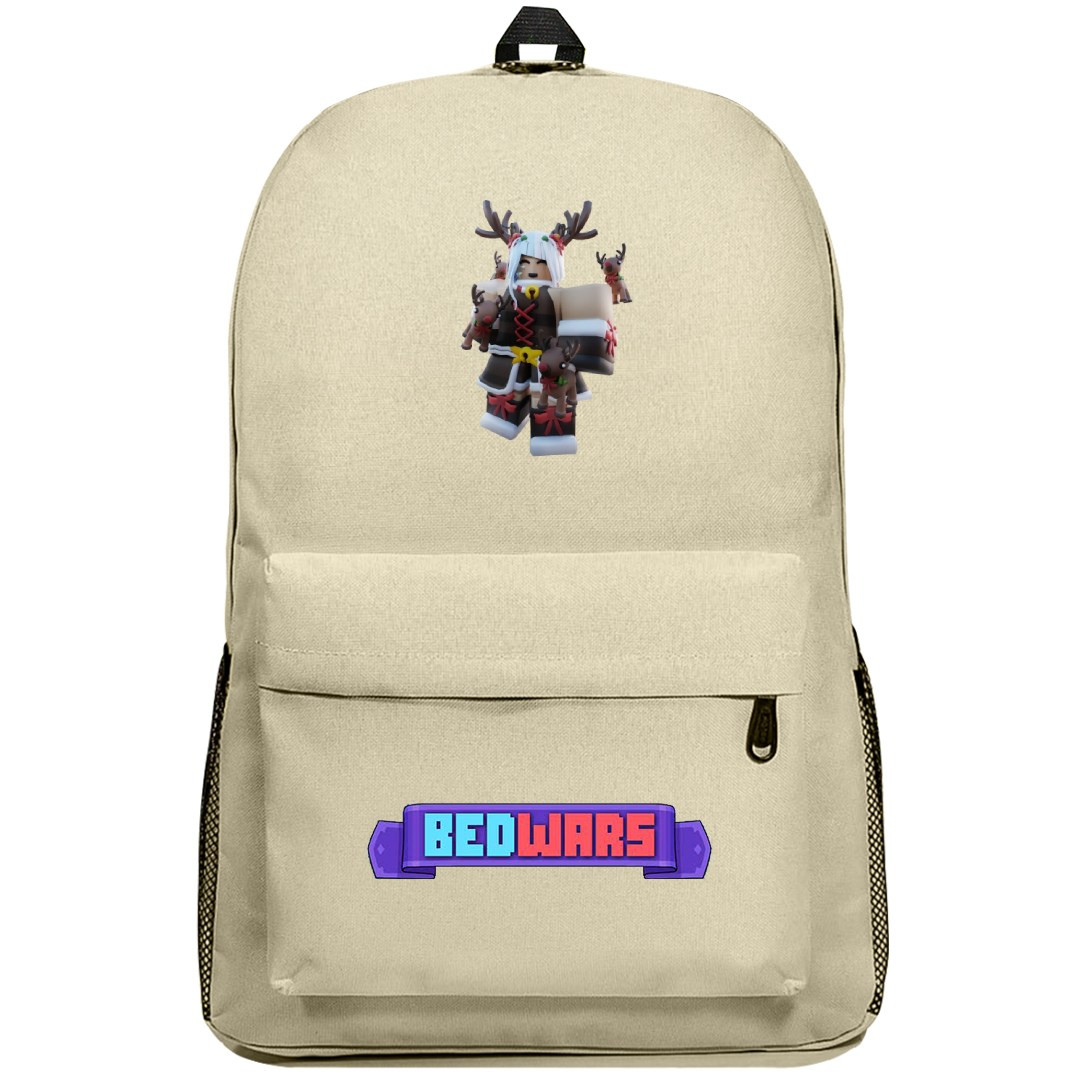 Roblox Bedwars Axolotl Amy Backpack SuperPack - Axolotl Amy Reindeer Character Art