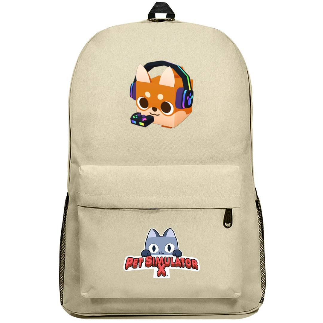 Roblox Pet Simulator X Gamer Shiba Backpack SuperPack - Gamer Shiba Character Sticker