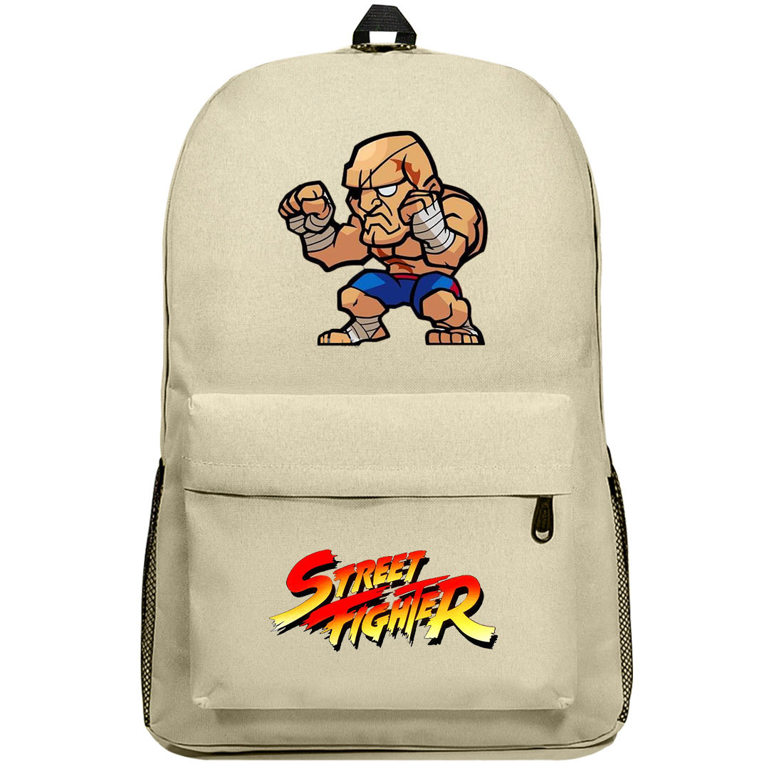 Street Fighter Sagat Backpack SuperPack - Sagat Sticker Art
