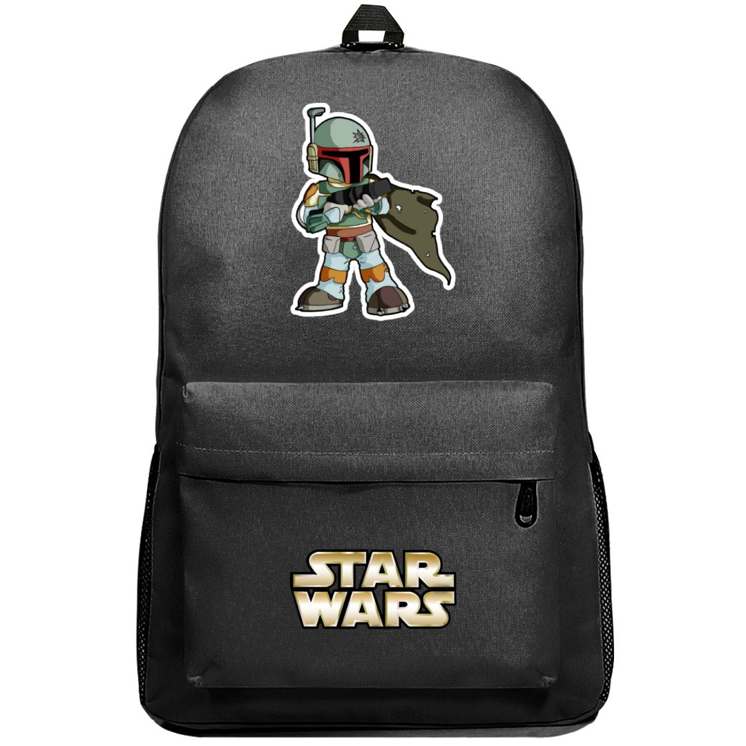 Star Wars Boba Fett Backpack SuperPack - Boba Fett Cartoon Chibi Art