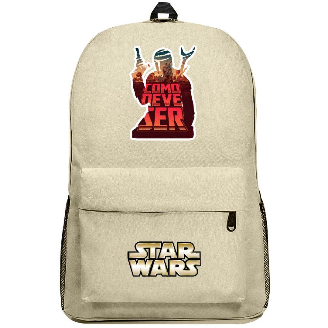 Star Wars Boba Fett Backpack SuperPack - Boba Fett The Mandalorian Season 2 Poster Art