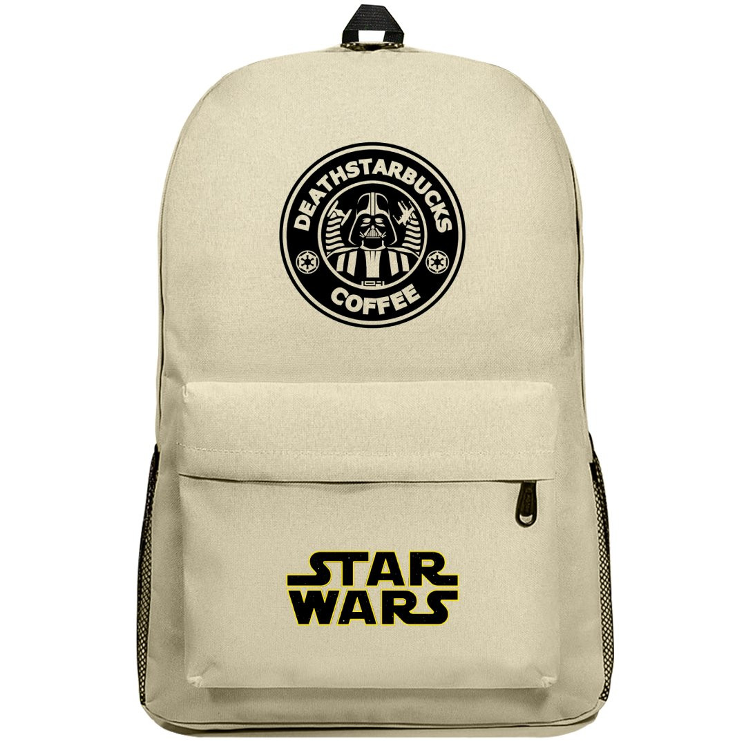 Star Wars Darth Vader Backpack SuperPack - Darth Vader Deathstarbucks Coffee Logo
