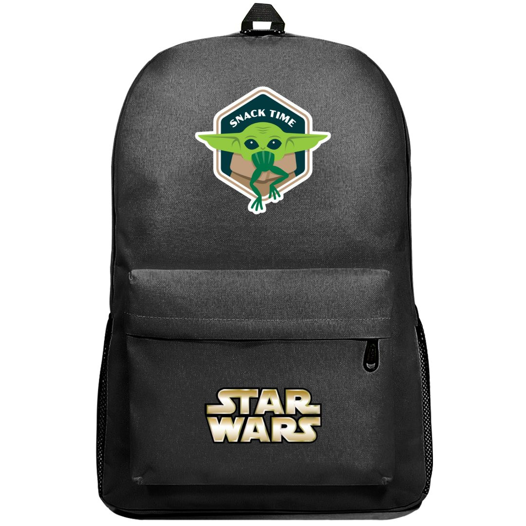 Star Wars Grogu Backpack SuperPack - Grogu The Child Baby Yoda Snack Time Sticker