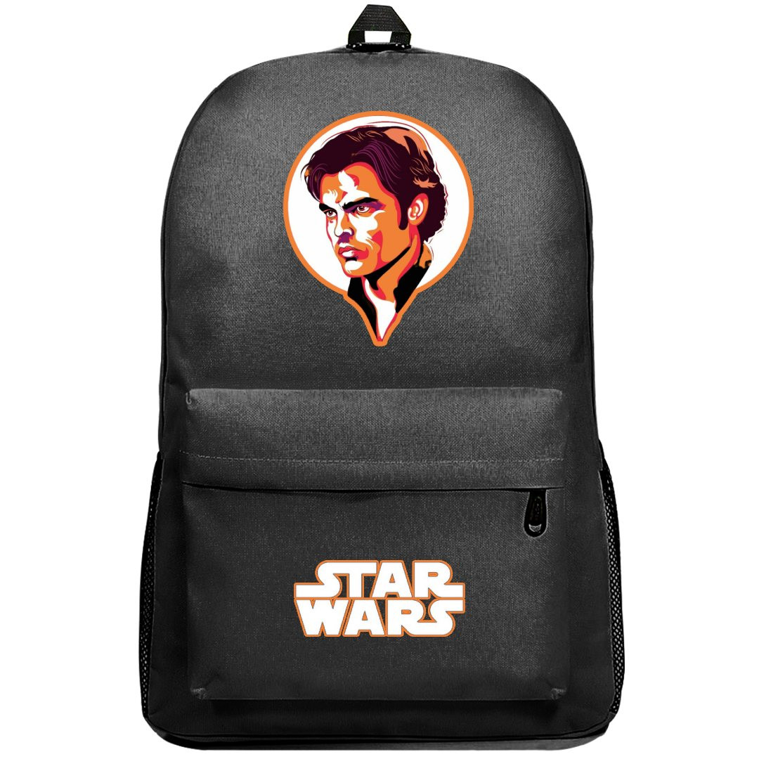 Star Wars Han Solo Backpack SuperPack - Han Solo Side Portrait Vector Illustration