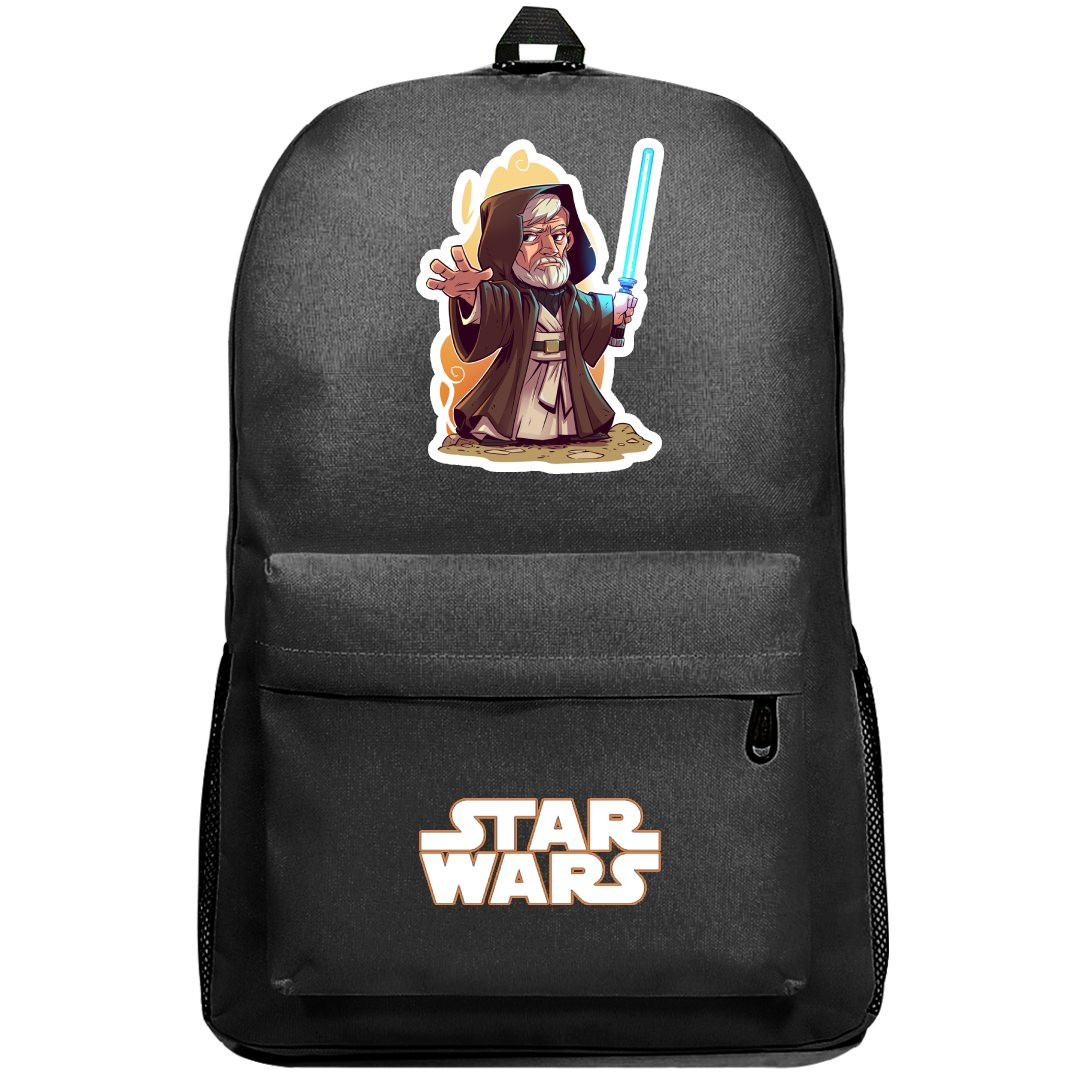 Star Wars Obi-Wan Kenobi Backpack SuperPack - Obi-Wan Kenobi Cartoon Chibi Art