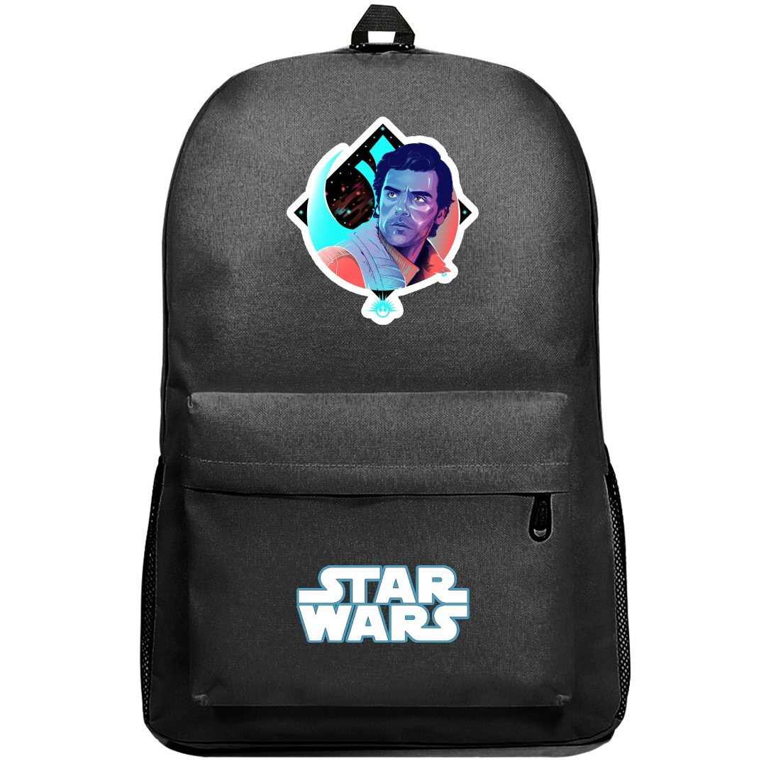 Star Wars Poe Dameron Backpack SuperPack - Poe Dameron Portrait Pop Art Sticker