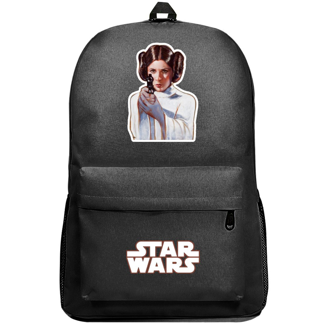Star Wars Princess Leia Backpack SuperPack - Princess Leia Point Gun Oil Paint Art
