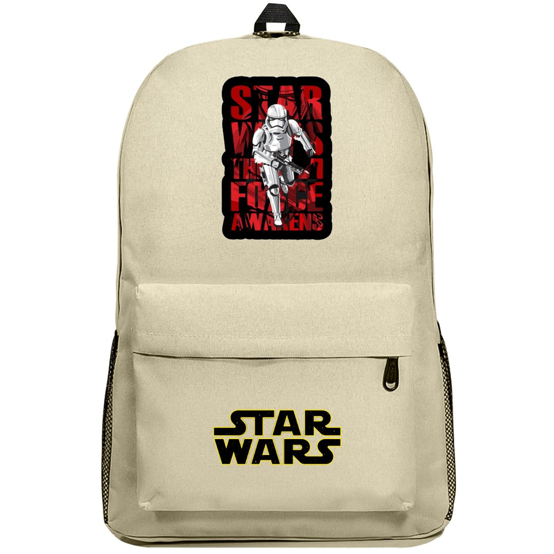 Star Wars Stormtrooper Backpack SuperPack - Stormtrooper The Force Awakens Word Art Sticker